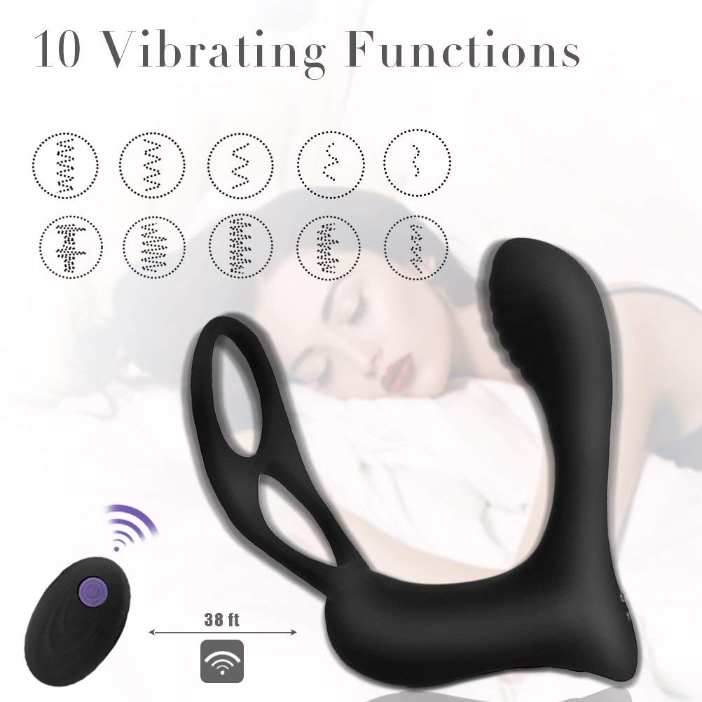 3 In 1 Wireless Remote Control Prostate Massager Para sa Mga Lalaki