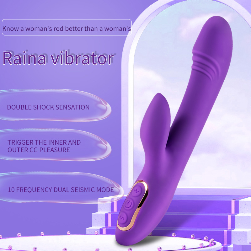 G Spot Rabbit Vibrator Clitoris Massager Para sa Babaeng Purple