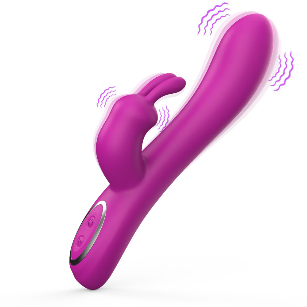 Rabbit Head G-spot Vibrator Para sa Mga Nagsisimula Clit Stimulator Dildo Vibrator USB Pang-adultong mga produkto vibrator