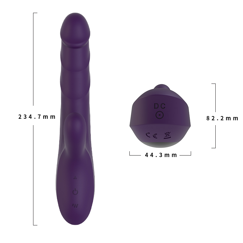 Pagtulak ng clitoral stimulating vibrator dildos para sa mga kababaihan